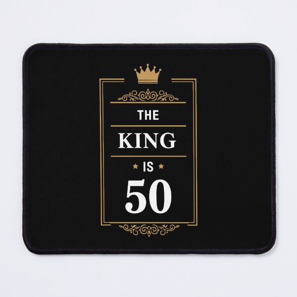 Item preview, The King Is 50 Fiftieth Birthday Men Milestone Celebration designed and sold by SofiBlair.