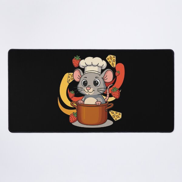 Item preview, Cute Little Chef Mouse in Pot Cooking Cheese Strawberry designed and sold by LudmylArt.