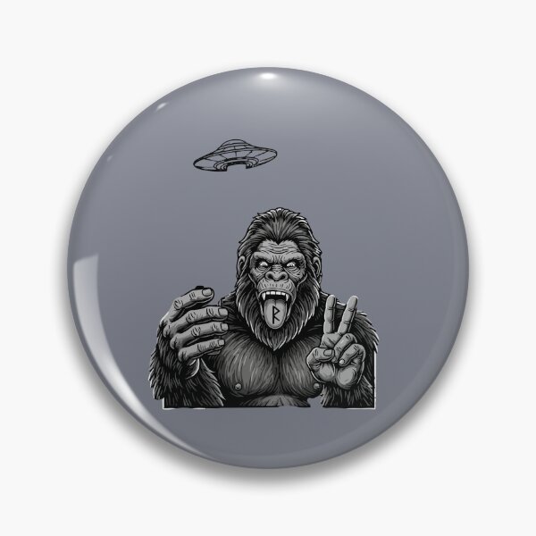 Item preview, Gorilla Alien Peace Sign R Rune Symbol designed and sold by SofiBlair.