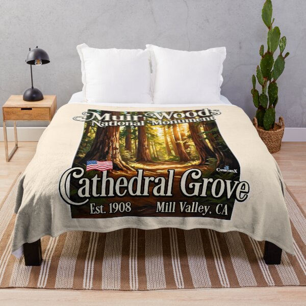 Item preview, Cathedral Grove Muir Woods Redwoods designed and sold by EvergreenPark - Tee Studio.