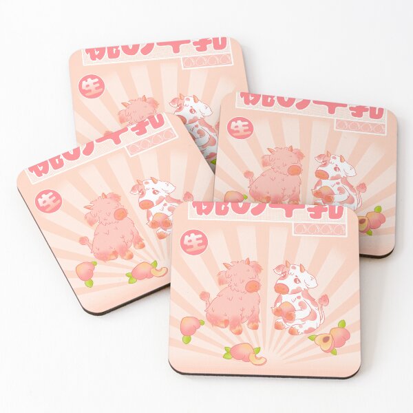 Item preview, Cute cows with peaches designed and sold by NinkleArt.