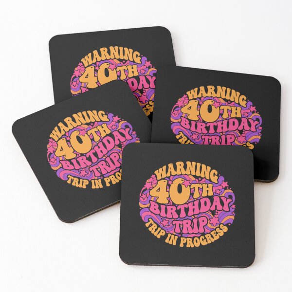 Item preview, Warning 40th Birthday Trip In Progress Milestone Celebration Travel designed and sold by PopStars1993.