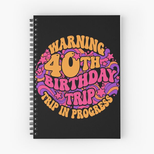 Item preview, Warning 40th Birthday Trip In Progress Milestone Celebration Travel designed and sold by PopStars1993.