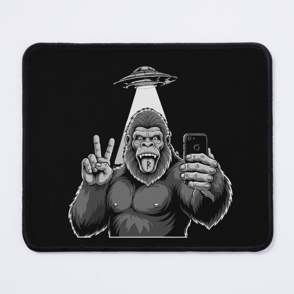 Item preview, R Gorilla Selfie Alien Abduction Meme Humor designed and sold by SofiBlair.