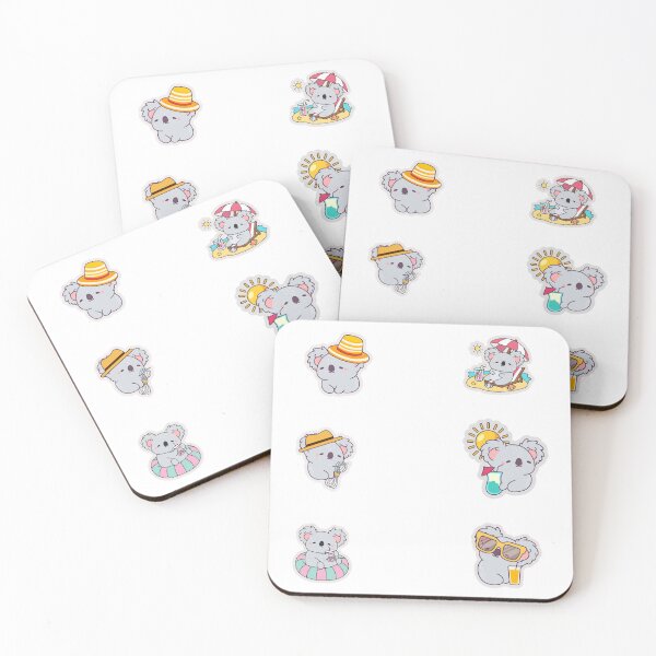 Item preview, Cute Summer Koala Sticker Pack designed and sold by KAWAII STUDIO NB.