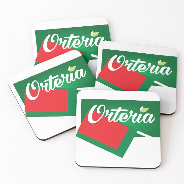 Item preview, Orteria Organic Cursive Logo Green Red Flag designed and sold by Morganterip.