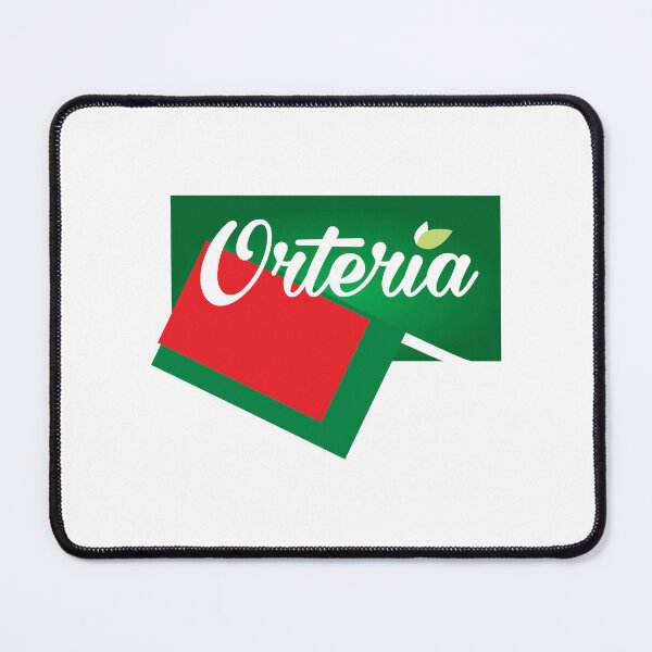Item preview, Orteria Organic Cursive Logo Green Red Flag designed and sold by Morganterip.