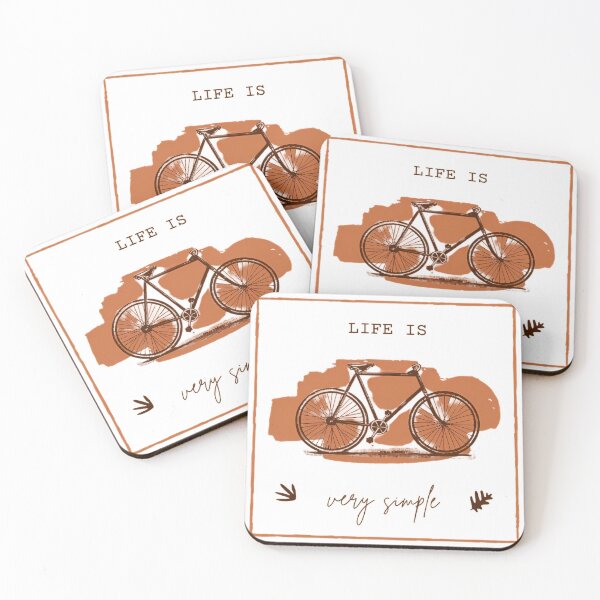 Item preview, Vintage Bicycle Life Is Very Simple Vintage Art designed and sold by TheStickGraph.