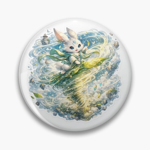 Item preview, Sky Rabbit Leaf Storm Spirit designed and sold by AuudiVasustudio.