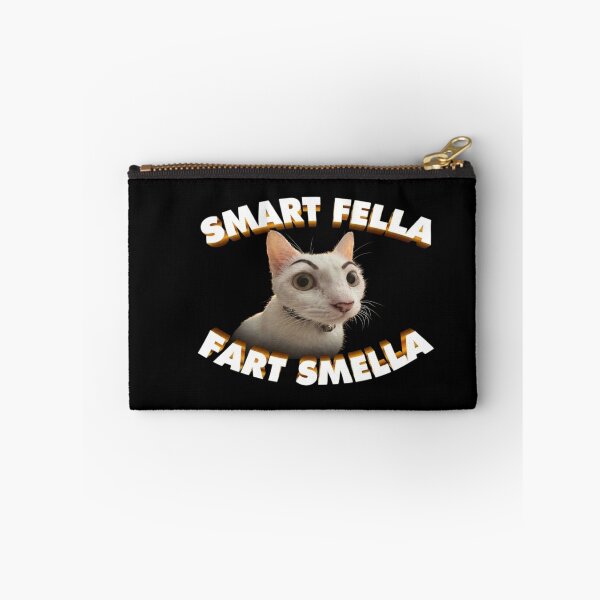 Item preview, Smart Fella or Fart Smella Cat Funny Meme | Cute Sarcastic Cat Quote | Humorous Animal Design designed and sold by StickerHavenn.