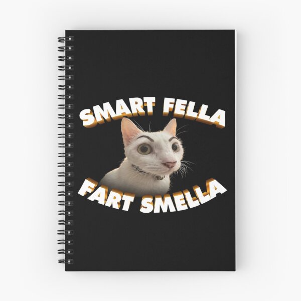 Item preview, Smart Fella or Fart Smella Cat Funny Meme | Cute Sarcastic Cat Quote | Humorous Animal Design designed and sold by StickerHavenn.
