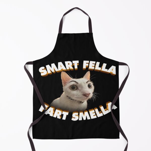 Item preview, Smart Fella or Fart Smella Cat Funny Meme | Cute Sarcastic Cat Quote | Humorous Animal Design designed and sold by StickerHavenn.