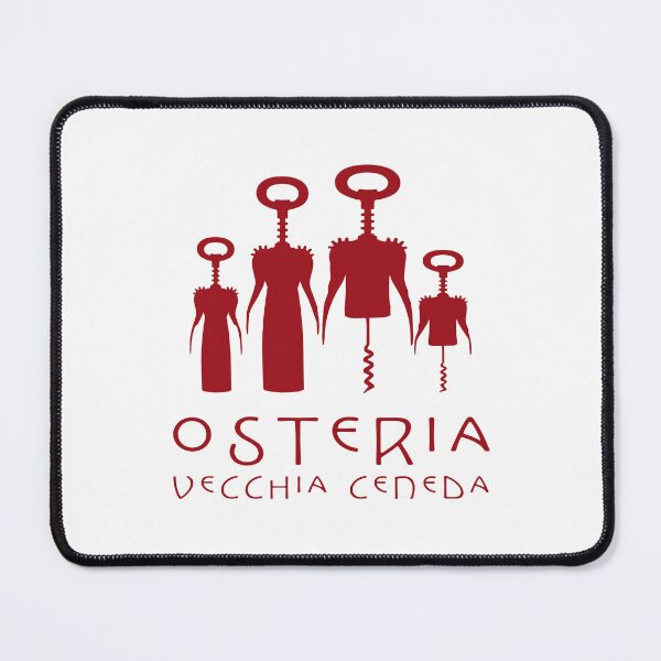 Item preview, Osteria Vecchia Ceneda Vintage Red Corkscrew Art designed and sold by Morganterip.