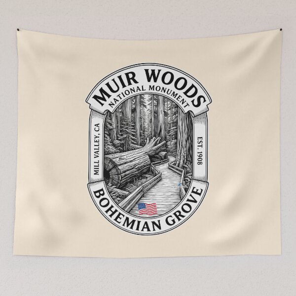 Item preview, Muir Woods Bohemian Grove Vintage designed and sold by EvergreenPark - Tee Studio.