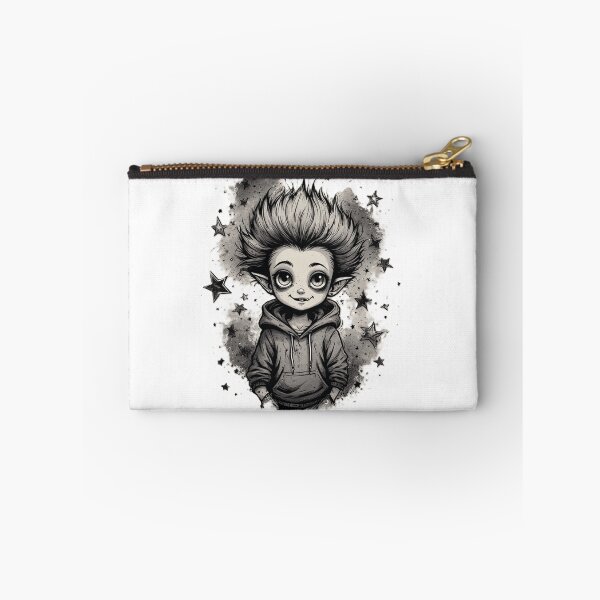 Item preview, Little Dark Star — Cute Gothic Creature Black and White Illustration designed by NegarTv Designs designed and sold by NegarTv Designs.