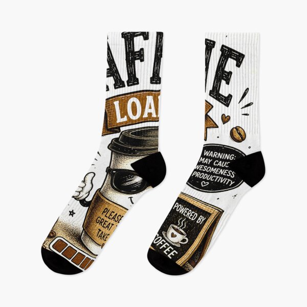 Item preview, Caffeine Loading | Funny Coffee Lover Vintage Graphic designed and sold by SlanPOD.