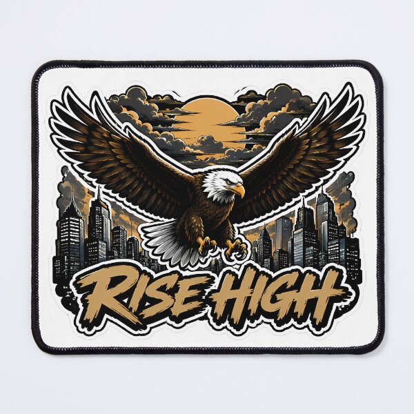 Item preview, Rise High Eagle Streetwear Cartoon Graphic designed and sold by Aesthicer.
