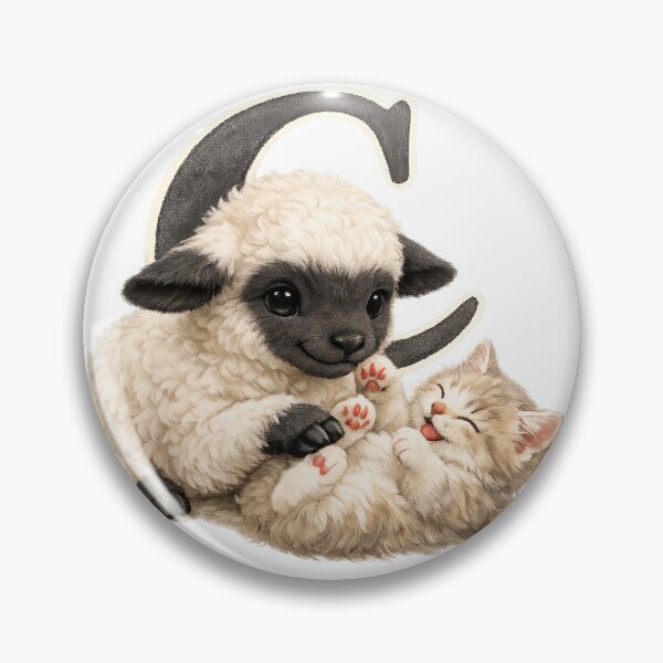 Item preview, Cute Lamb Alphabet Letter Art_C Illustration designed and sold by CottonLamb.
