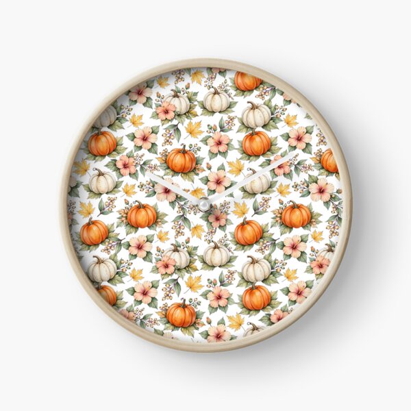 Item preview, Pumpkin Paradise Pattern | Halloween Watercolor Seamless Pattern | Tropical Botanical Floral Design designed and sold by Nolmo.