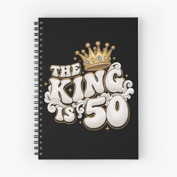 Item preview, The King Is 50 Fiftieth Birthday Men Milestone Celebration designed and sold by PopStars1993.
