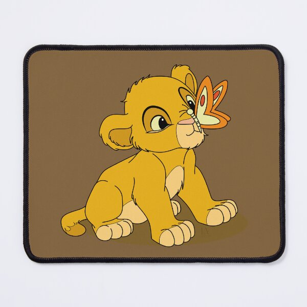 Item preview, Baby Lion Cub with Butterfly on Nose Cute Animal Illustration designed and sold by LudmylArt.