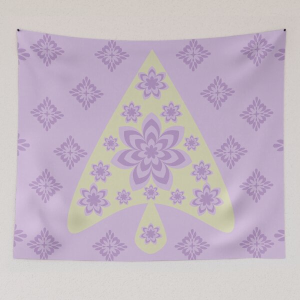 Item preview, Retro Lavender Floral Seamless Pattern with Scandinavian Folk Flower Motif, Decorative Vector Background designed and sold by Ei-Ei.