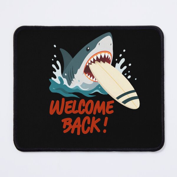 Item preview, shark taking a huge bite out of a surfboard designed and sold by GEEZER.