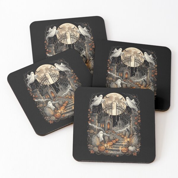 Item preview, Haunted Cemetery Gates Ghost Moon designed and sold by Roy & Tiffany.