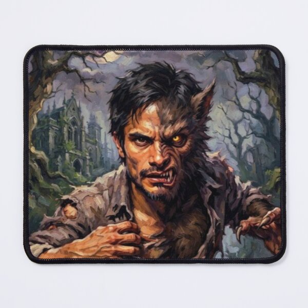 Item preview, Werewolf By Night Horror Fine Art Tribute designed and sold by Art's Diner.