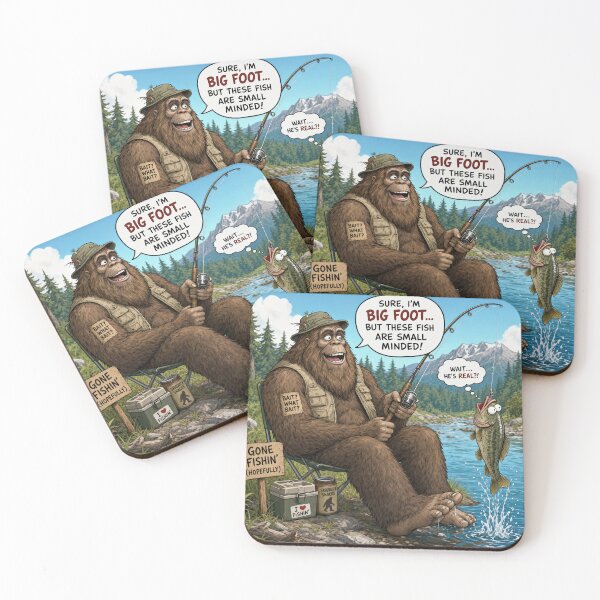 Item preview, Big Foot fishing designed and sold by DesignsbyTBone.