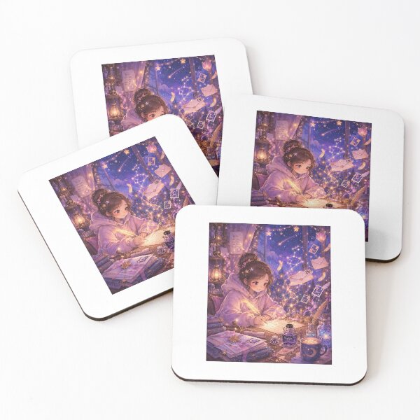 Item preview, Starlight Letter Girl Sticker designed and sold by blossomfun.