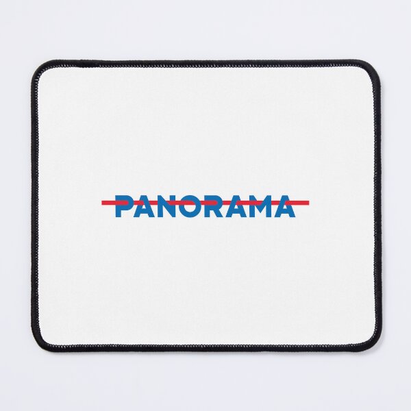 Item preview, Panorama Blue Typography Red Line Minimalist designed and sold by Morganterip.