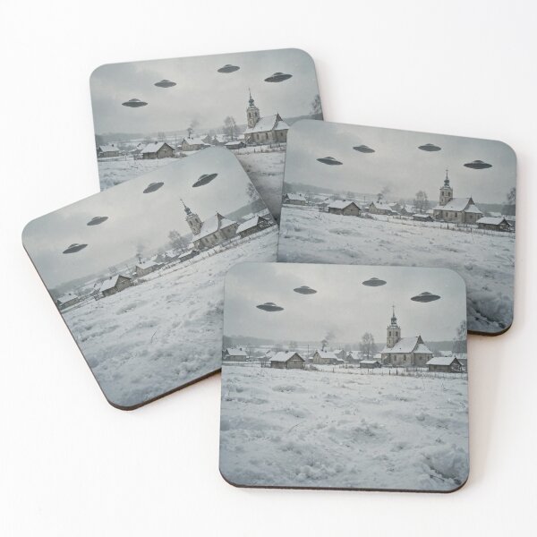 Item preview, Vintage Winter Village UFO Invasion designed and sold by Late Theory.