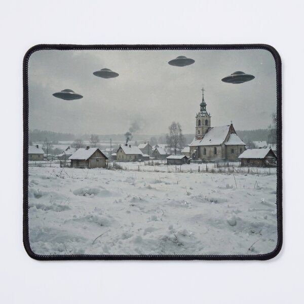 Item preview, Vintage Winter Village UFO Invasion designed and sold by Late Theory.
