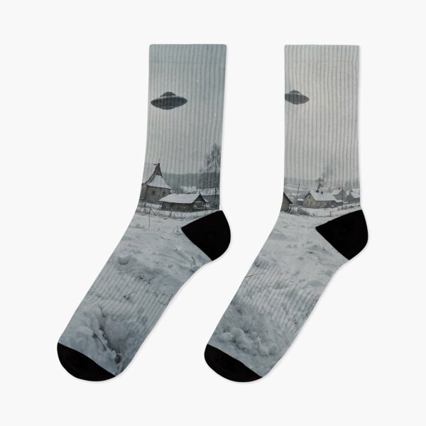 Item preview, Vintage Winter Village UFO Invasion designed and sold by Late Theory.