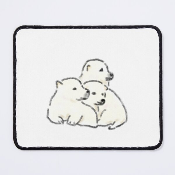 Item preview, Three Cute White Puppies Cuddling Art designed and sold by raun.draw.