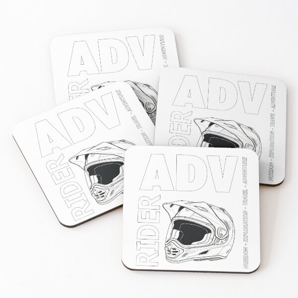 Item preview, ADV Rider White Silhouette Helmet -Freedom - Exploration - Travel - Adventure designed and sold by Wild Studio Designs.