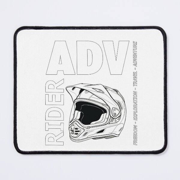 Item preview, ADV Rider White Silhouette Helmet -Freedom - Exploration - Travel - Adventure designed and sold by Wild Studio Designs.