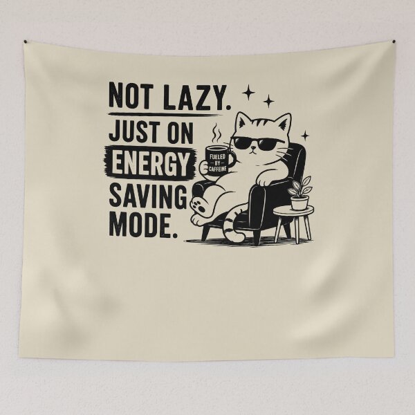 Item preview, Not Lazy Just on Energy designed and sold by SignumShop.