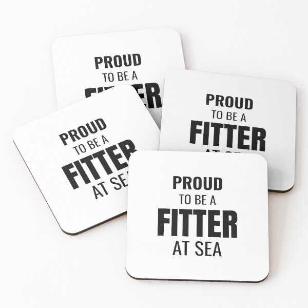 Item preview, Proud to be a Fitter at Sea (Black) designed and sold by ShipCrewNation.