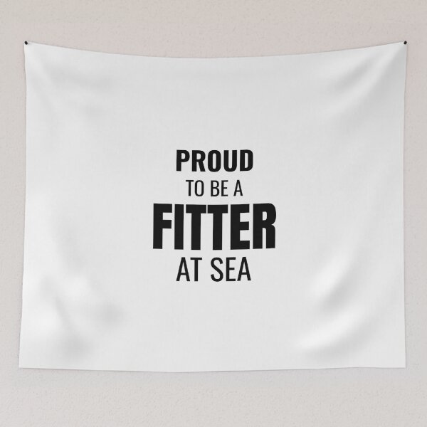 Item preview, Proud to be a Fitter at Sea (Black) designed and sold by ShipCrewNation.
