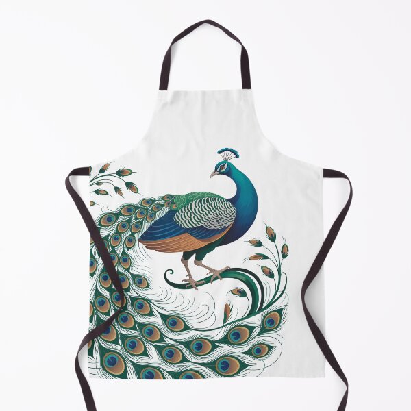 Item preview, Art Nouveau Peacock Wall Art | Elegant Ornamental Bird Illustration | Vintage Botanical Luxury Decor Print designed and sold by Tamas Das.