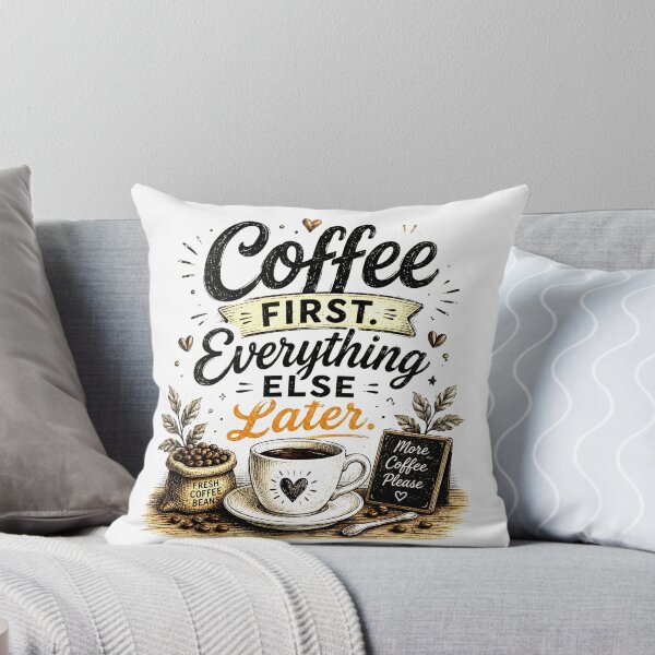 Item preview, Coffee First. Everything Else Later. | Funny Coffee Lover Vintage Design designed and sold by SlanPOD.