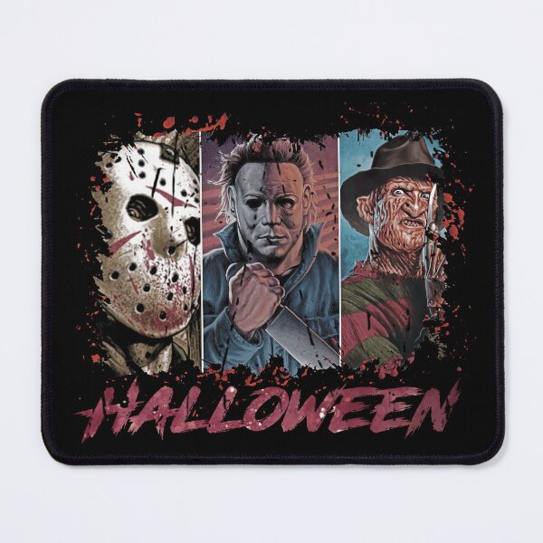 Item preview, Spooky Halloween 3 Panel Slasher Horror Villains Art designed and sold by Anselle.