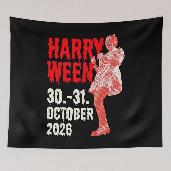 Item preview, Red Dripping Font Spooky Vintage Concert Poster designed and sold by eMKa82.