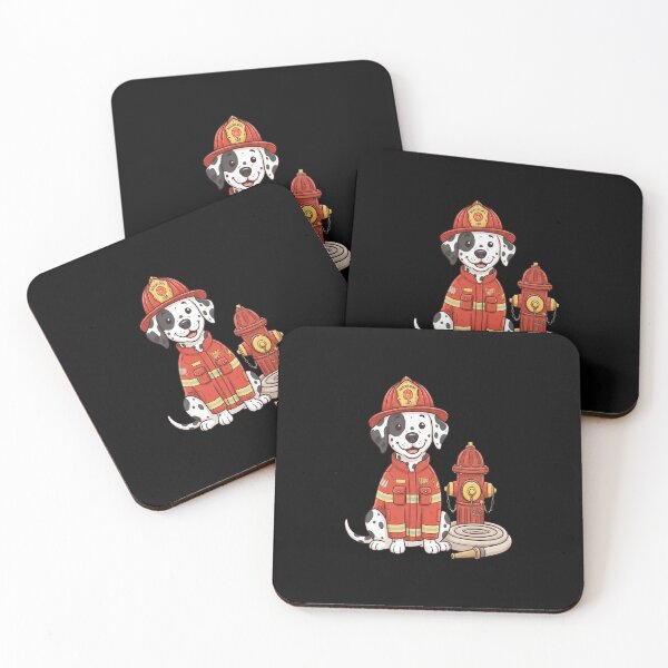 Item preview, Dalmatian dog funny firefighters fire brigade designed and sold by medan1.
