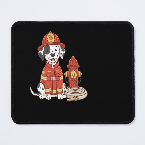 Item preview, Dalmatian dog funny firefighters fire brigade designed and sold by medan1.