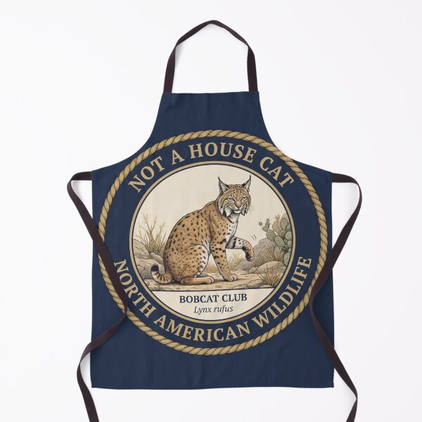 Item preview, Not A House Cat Bobcat Humor Badge designed and sold by CalmCapy Co.