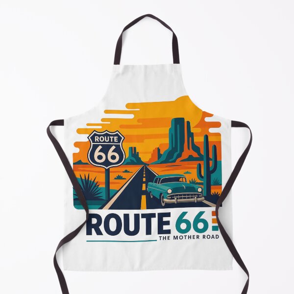 Item preview, Historic Route 66 Travel Souvenir - Classic Car & Desert Road Trip Art designed and sold by OzzFrequency.