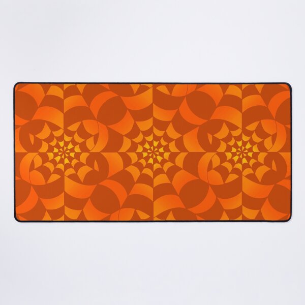 Item preview, Enchanted Web - Orange Pumpkin Spider Web Halloween Pattern designed and sold by BlackthornDsign.